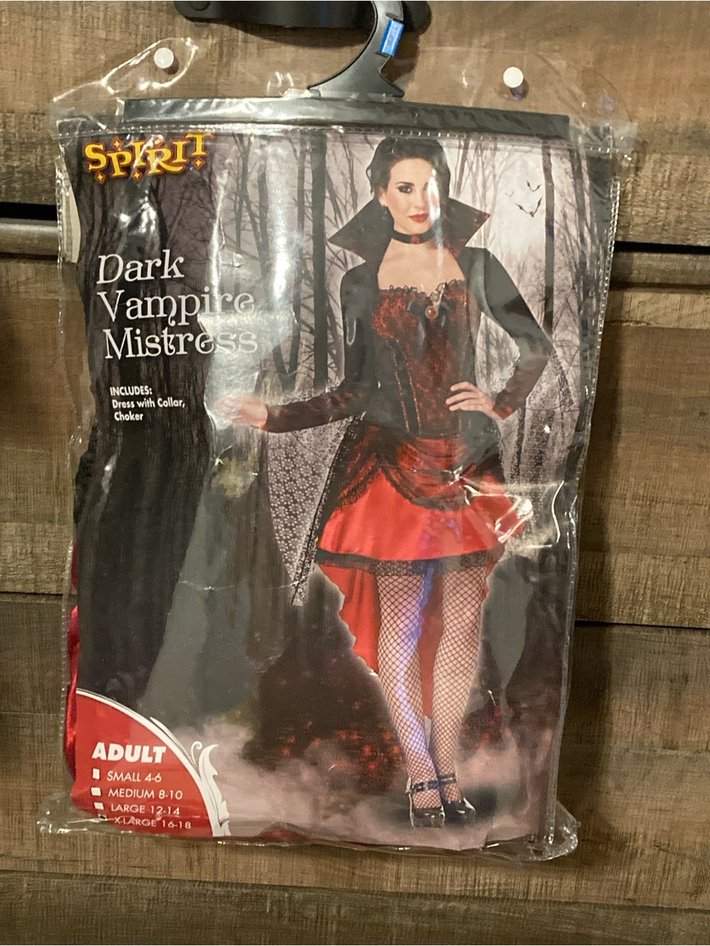Spirit Dark Vampire Mistress Costume - Red & Black